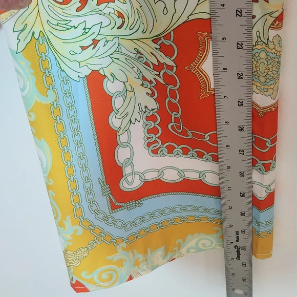 Miss Avenue Boho Print Wide Leg Flowy Pants Size Medium - Picture 7 of 10